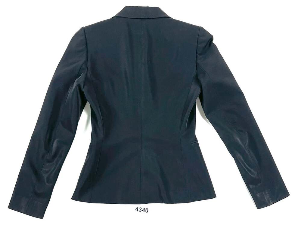 Antonio Melani Black Three-Button Stretch Blazer Jacket
